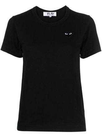 Comme Des Gar&ccedil;ons Black Heart Cotton T-shirt