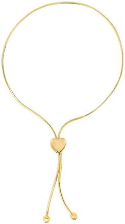Tresorra 14K Yellow Gold Heart Slide Friendship Bracelet