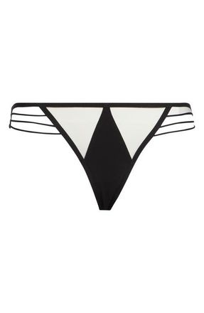 Rick Owens Intimo Bikini Bottom in Black /Natural at Nordstrom, Size X-Small