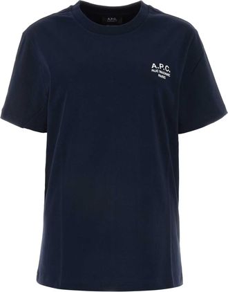 A.P.C. Midnight Blue Cotton T Shirt