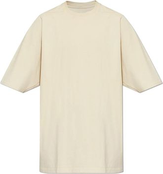 Rick Owens Jumbo T-Shirt - Heren - T-shirts - Beige - S - Katoen - Tops