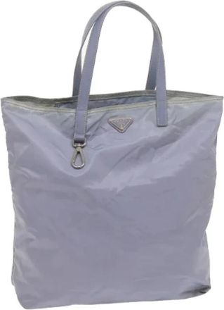 Prada Pre-owned Nylon totes - Dames - Vintage Shopper - Blauw - ONE Size - Nylon - Vintage