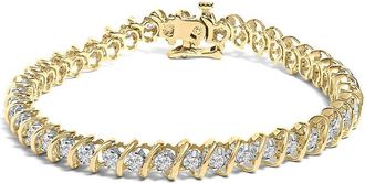 House of Brilliance Haus Of Brilliance 18K 3.00 Ct. Tw. Diamond Link Bracelet