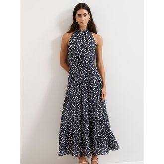 Phase Eight Nita Navy Spot Maxi at Nordstrom, Size 10