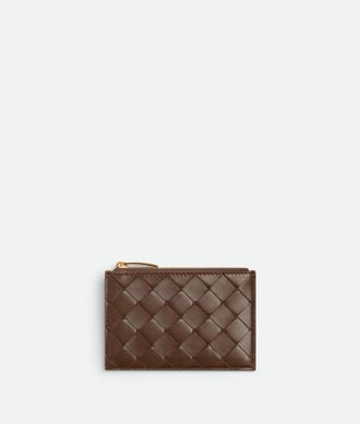 Bottega Veneta Portacarte Intrecciato Con Zip - Bottega Veneta