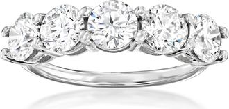 Ross-Simons Lab-Grown Diamond 5-Stone Ring in 14kt White Gold