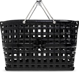 Tory Burch Tassen, Dames, Zwart, ONE Size, Leer, Leren Market Bag