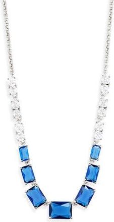 Nadri Spencer Frontal Necklace in Rhodium at Nordstrom Rack