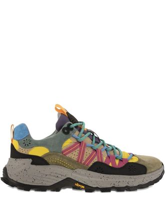 Flower Mountain Iwano su&egrave;de sneakers van technisch materiaal - Bruin