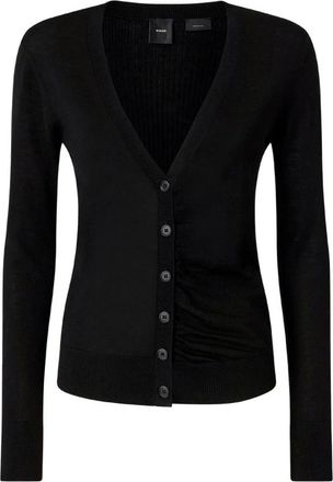 Pinko Boise Cardigan - Dames - Vesten - Zwart - XS - Truien & Vesten