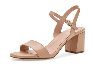 Cole Haan Josie Block Heel Sandal (65 mm) Womens Shoes Tuscan Sand Leather : 10.5 B - Medium