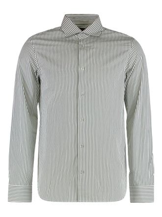 Moorer Sorrento-RW striped shirt - White