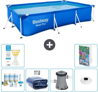 Bestway Piscina Bestway Steel Pro Rectangular - 300x201x66 Cm - 7-piezas S160