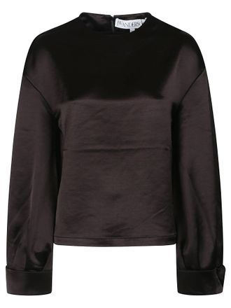 J.W.Anderson Twisted Sleeve Triacetate Blend Blouse