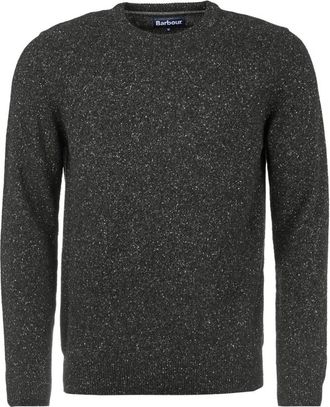 Barbour Klassieke Zwarte Trui - Heren - Ronde hals truien - Zwart - S - Wol - Truien & Vesten
