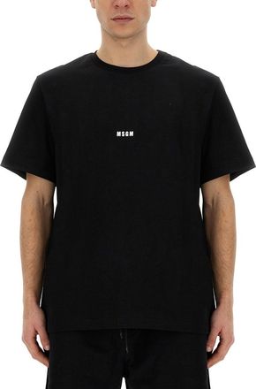 Msgm Cotton T-Shirt-Uomo