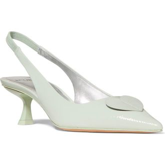 Kate Spade New York lover crinkle patent leather slingback pump in Mint Frosting at Nordstrom, Size 6.5