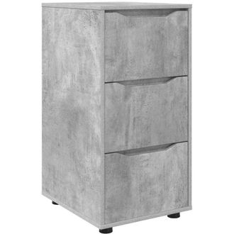 vidaXL Armario De Almacenamiento Gris Concreto 40 X 48 X 81 Cm Vidaxl