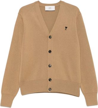Ami Cardigan con ricamo e bottoni - Toni neutri