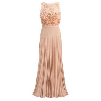 Elisabetta Franchi Gowns, female, Beige, Size: S Red Carpet Dress