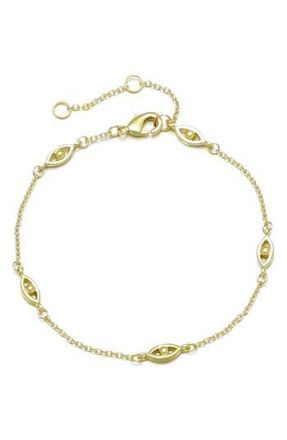 Adornia Evil Eye Station Bracelet in Gold at Nordstrom Rack