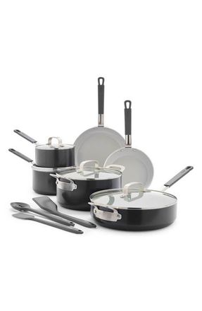 GreenPan x Bobby Flay Professional Ceramic Nonstick 13-Piece Cookware Set in Graphite at Nordstrom