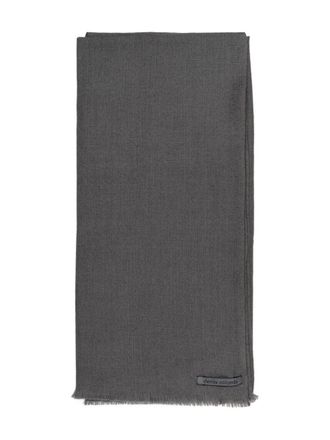 Denis Colomb fringed kasumi scarf - women - Cashmere - One Size - Grey