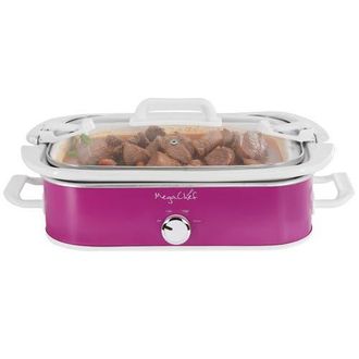 MegaChef 3.5 Quart Casserole Slow Cooker with 3 Temperature Settings in Purple at Nordstrom
