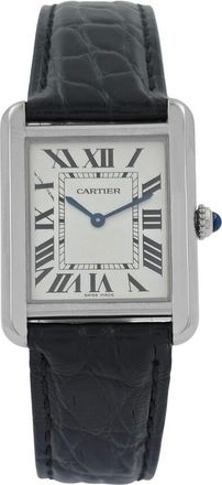 Cartier Pre-owned Cartier Tank Solo Silver Dial Ladies Watch W5200005