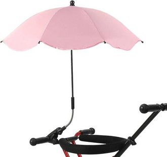 OEM Sombrilla Para Silla - Parasol Port&aacute;til - Protecci&oacute;n Solar Para Exteriores - Gira 360 Grados - 66 Cm De Di&aacute;metro - Rosa