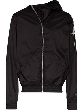 Champion logo hooded jacket - men - Polyamide - M - Black