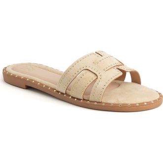 New York & Company Zora Flat Sandal in Nude at Nordstrom Rack, Size 10