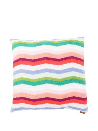 Missoni Home striped-pattern cushion - White