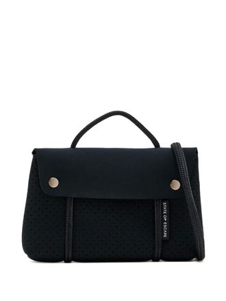 State of Escape Compass perforated top handle mini cross body bag - Black