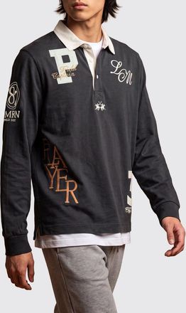 La Martina Polo Edgar in cotone a maniche lunghe con logo ricamato