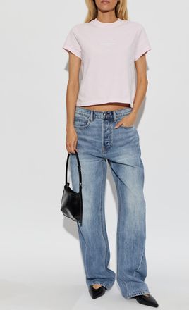 Alexander Wang T-shirt With Logo, Womens, Pink