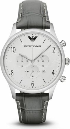 Emporio Armani Roestvrijstalen Quartz Horloge - Heren - Horloges - Grijs - ONE Size - Accessoires