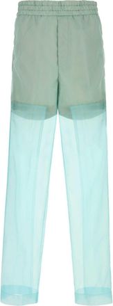 Dries Van Noten Light Blue Organza Pendo Pant