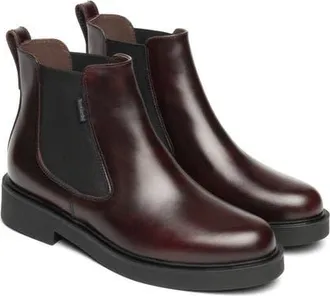 Nero Giardini Leather Chelsea Bootie in Bordeaux at Nordstrom, Size 38