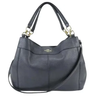 Coach Pre-owned Handbags, female, Blue, Size: ONE SIZE Pre-owned Leather Tote Bag