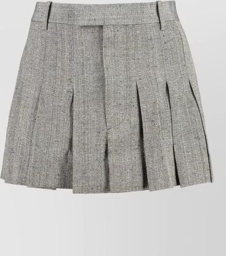 Bottega Veneta silk pleated skirt