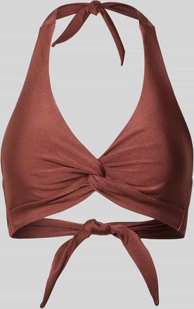 Barts Bikini-Oberteil mit Neckholder Modell Isla in Mittelbraun, Gr&ouml;&szlig;e 36