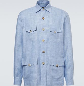 Rubinacci Linen field jacket