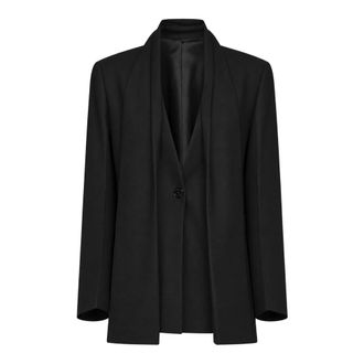 Toteme Blazer con bufanda - Jackets - Mujer - Negro - 2XS