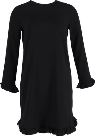 Ganni Ganni Crepe Mini Dress in Black Polyester