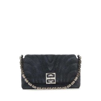 Givenchy Black Denim Medium 4g Soft Handbag