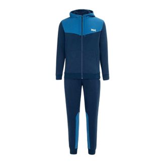 Lonsdale Tweekleurig trainingspak van katoenmix voor heren (Marine, Royaal Blauw)