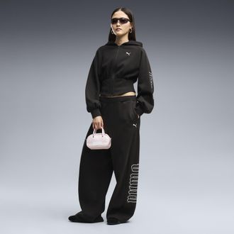 Puma Pantaloni oversize Street Glam da donna, Accessori, Nero, XL