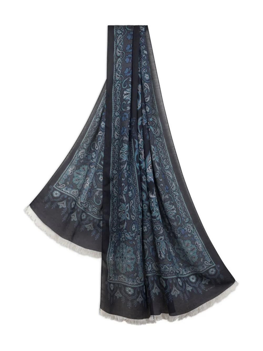 Etro Foulard con stampa a fiori Blu da 210,00 € su Stylight