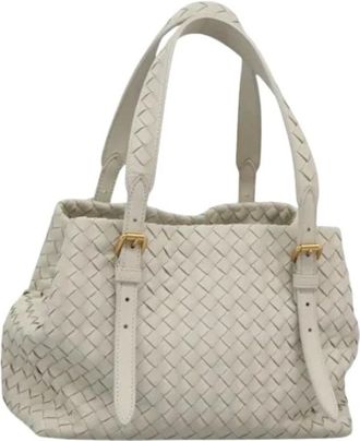 Bottega Veneta Pre-owned Handbags, female, White, Size: ONE SIZE Pre-owned Vintage Hand Bag